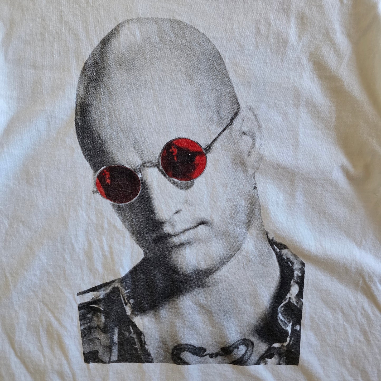 Natural Born Killers Movie T Shirt Oliver Stone Graphic Washed White Tee XL