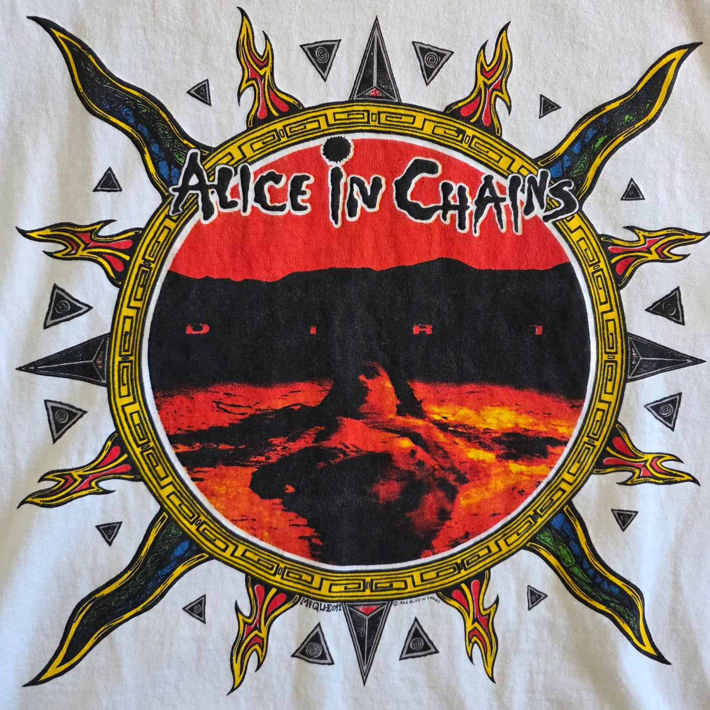 Alice In Chains Dirt 4-sided Print Tshirt White XL
