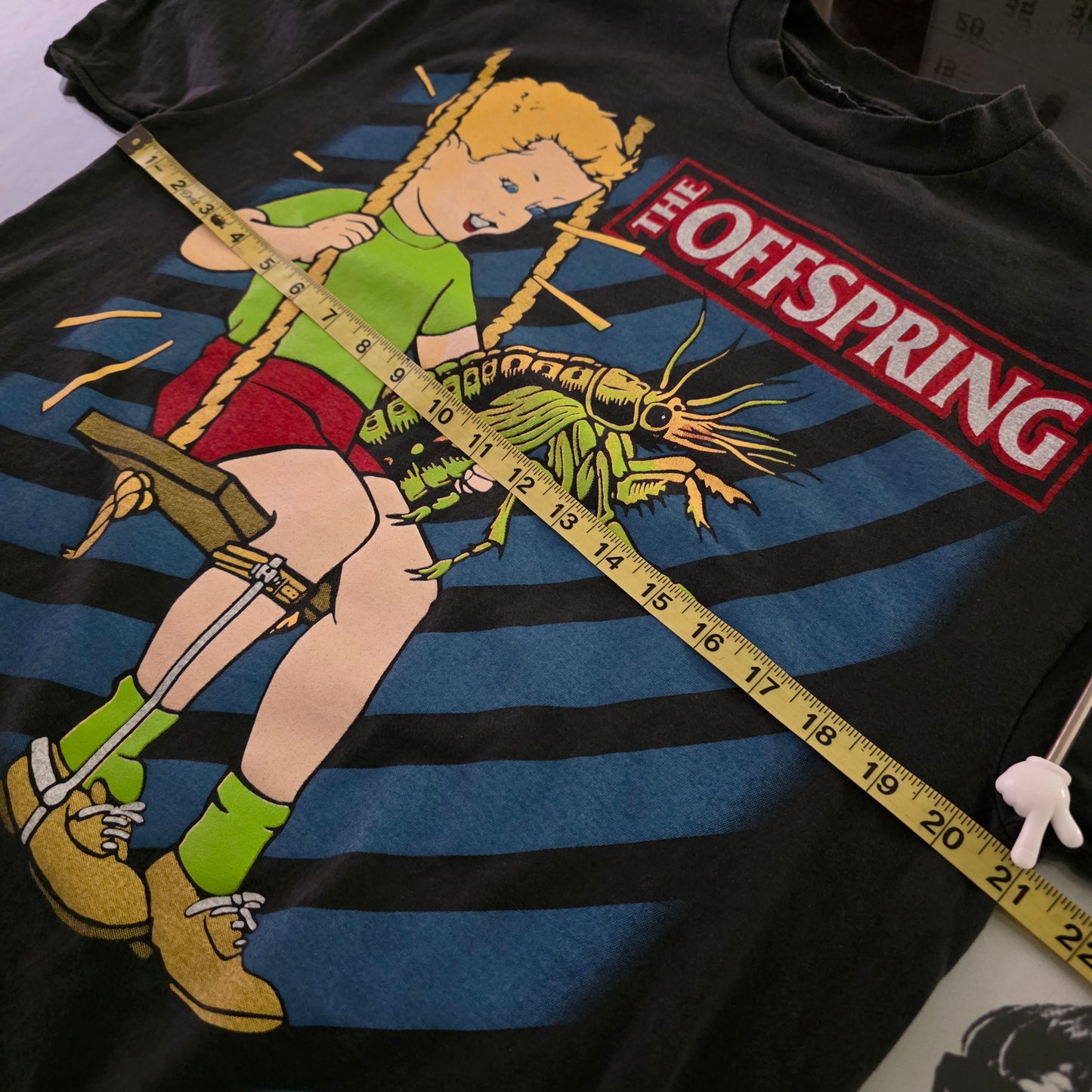 The Offspring 90s Style Americana Album Cover Art Tee Tshirt L Faded Black