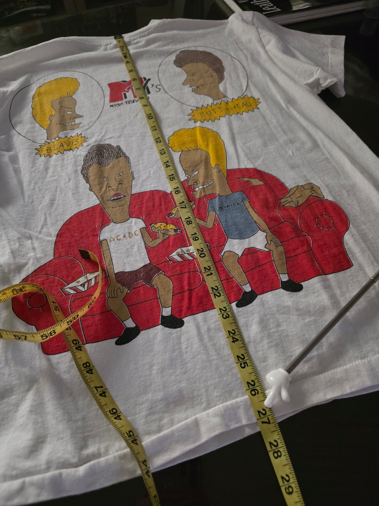 MTV's Beavis And Butthead Double-sided Print Tee Tshirt L