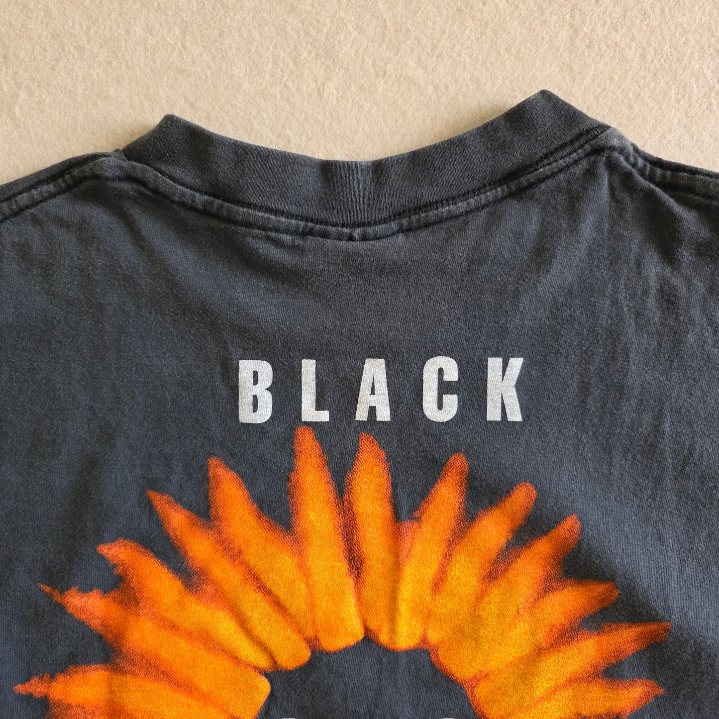 Soundgarden Black Hole Sun Double-sided Print Tshirt Faded Black XL