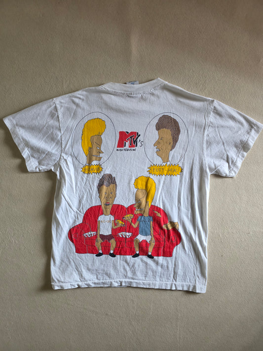 MTV's Beavis And Butthead Double-sided Print Tee Tshirt L
