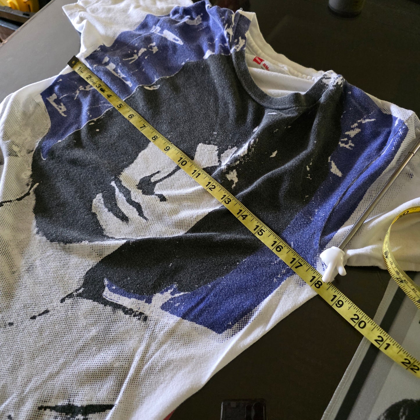 Custom Jim Morrison The Doors Upcycled Overprint All Over Print Tee Tshirt Med M