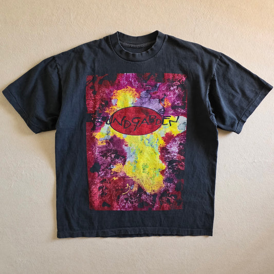 Soundgarden Superunknown European Tour '94 Print Tshirt Tee Faded Black XL