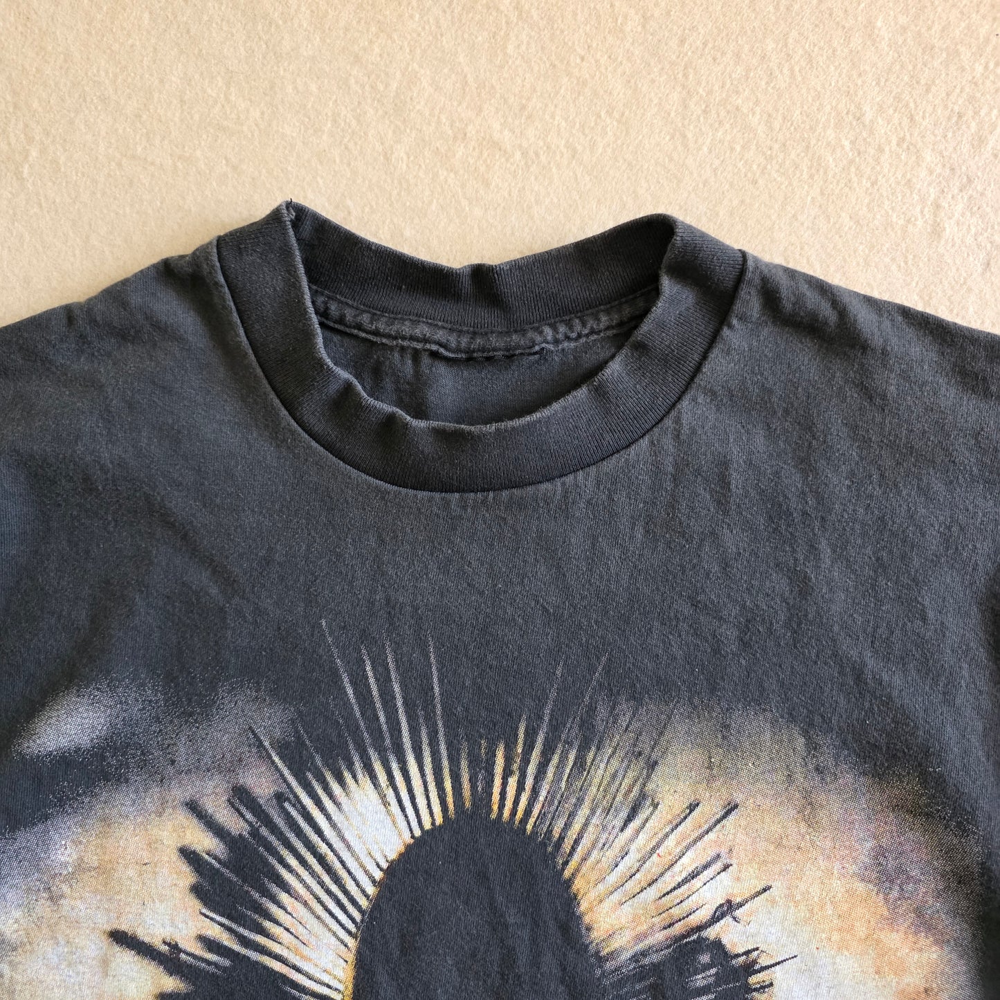 Sade Summer Deluxe Enzyme-washed Graphic Tee Tshirt Large Faded Black