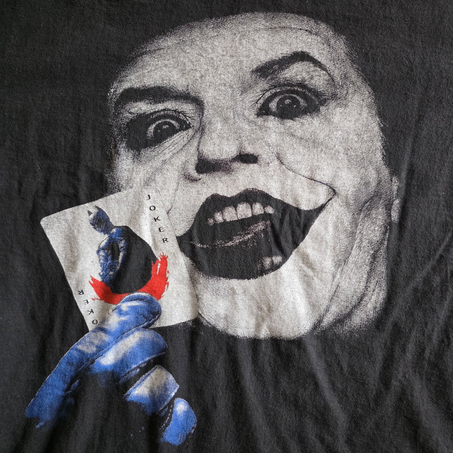 Batman Joker 1989 Double-sided Print Movie Tee L Faded