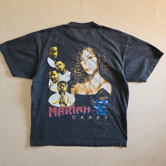 Mariah Carey Boyz II Men One Sweet Day Double-sided Tshirt XL Faded Black