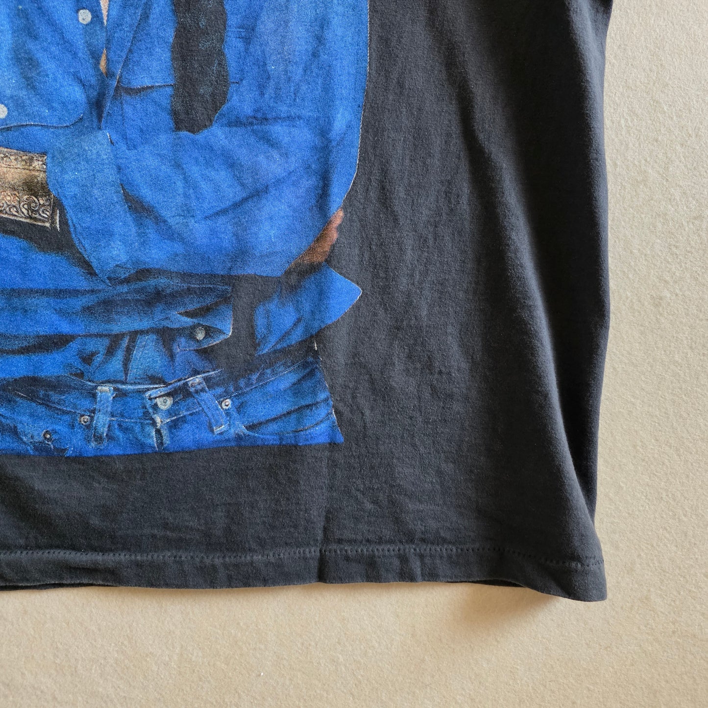 Sade Portrait Big Print Double-sided Tshirt Faded Black XL