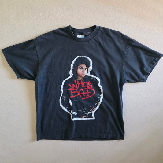 Michael Jackson Bad Double-sided Print Tee Tshirt XL