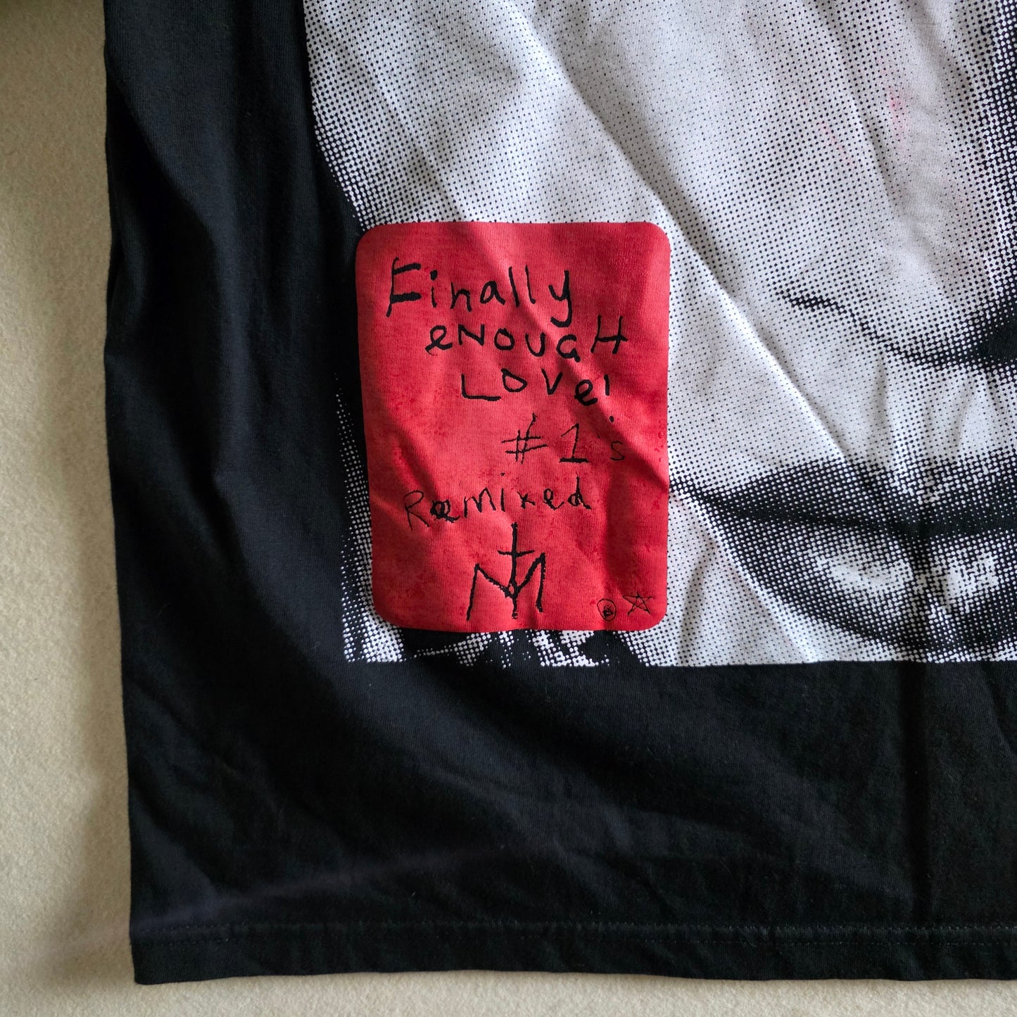 Madonna Oversized Retro Graphic Double-sided Tee XL Black