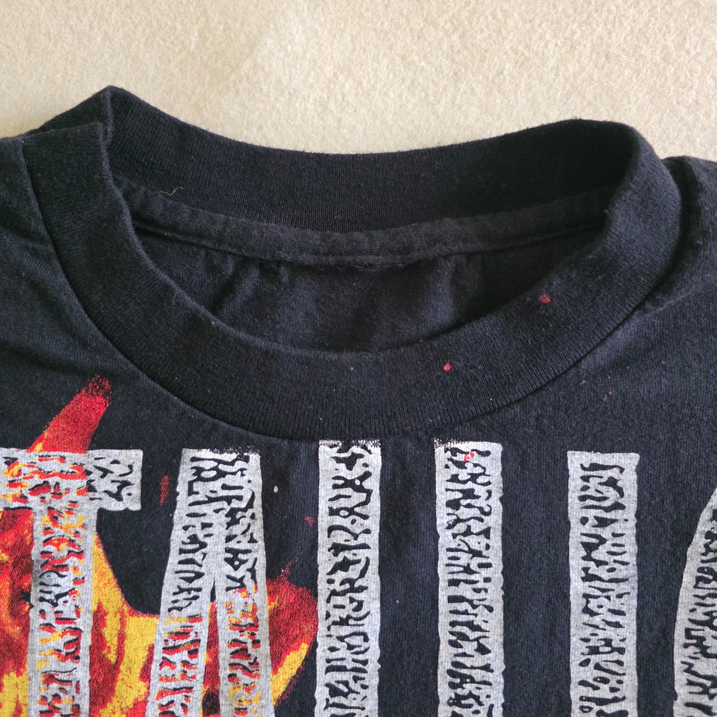 Metallica Load Album Cover Overprint Tee Tshirt Large