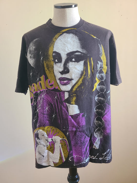 Sade Tee Washed Faded Overprint by Backstock Co