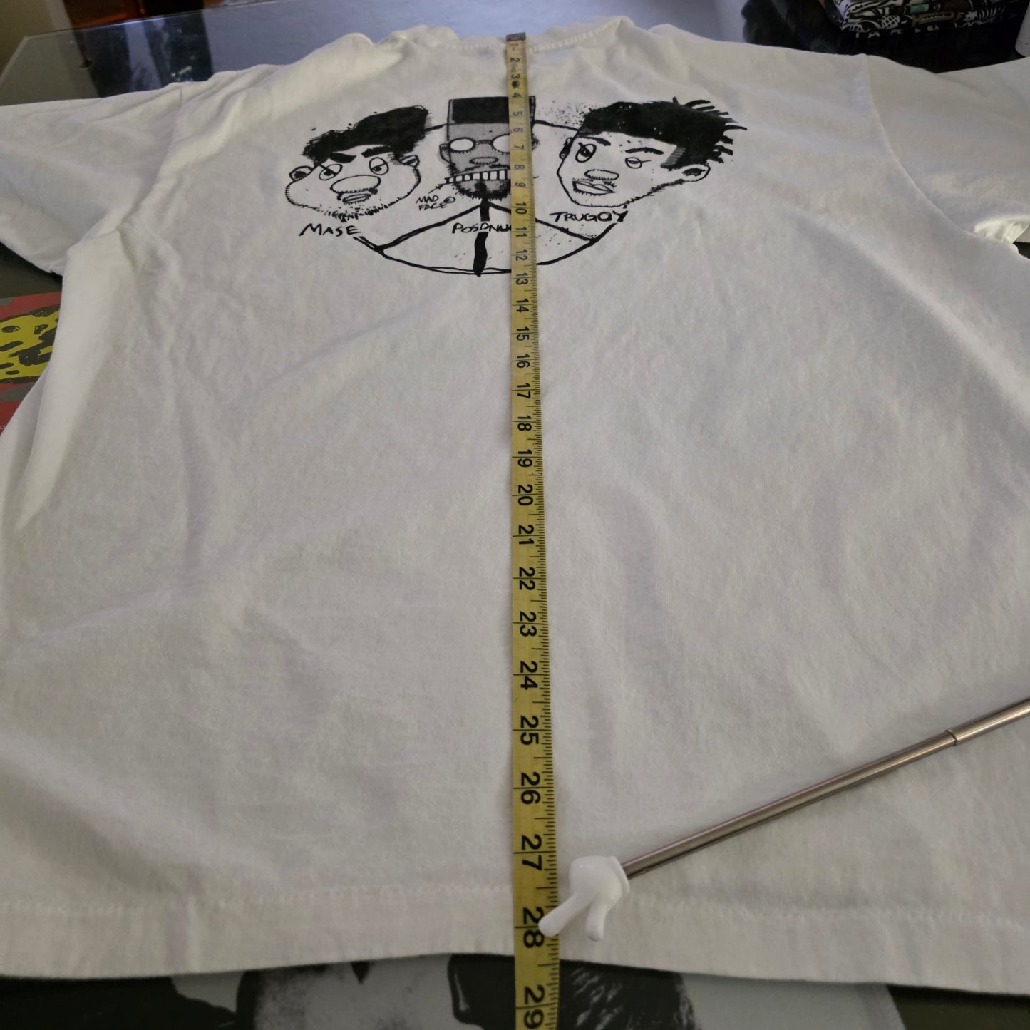 De La Soul Graphic Tee Tshirt XL Washed White