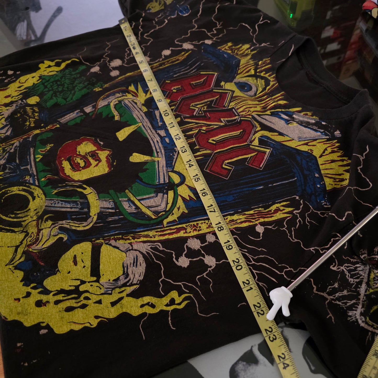 ACDC Overprint All Over Print Tee XL