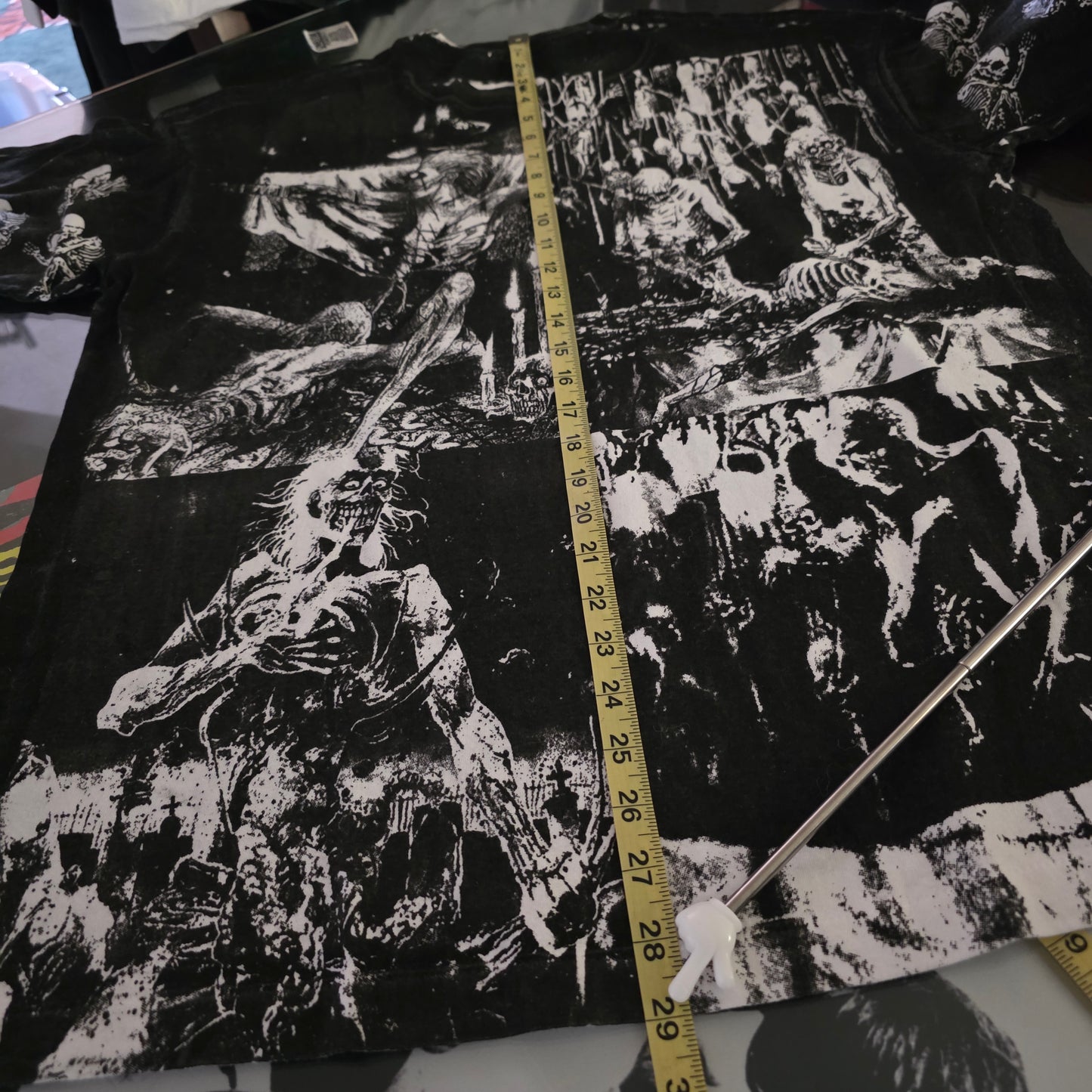 Cannibal Corpse Overprint All Over Print Tee Tshirt XL Upcycled