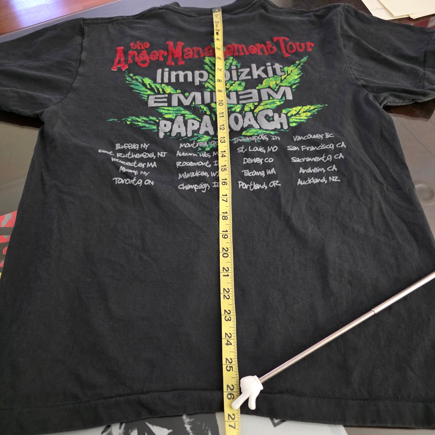 Limp Bizkit Eminem Papa Roach Anger Management Tour Tee Tshirt L Faded