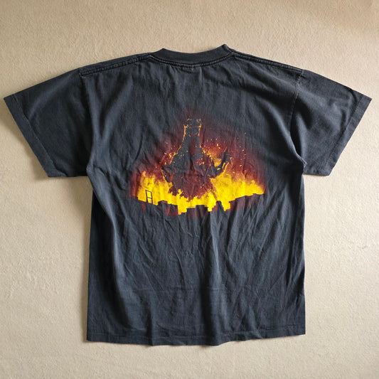 Godzilla Double-sided Print Tee Tshirt L Large Faded Black