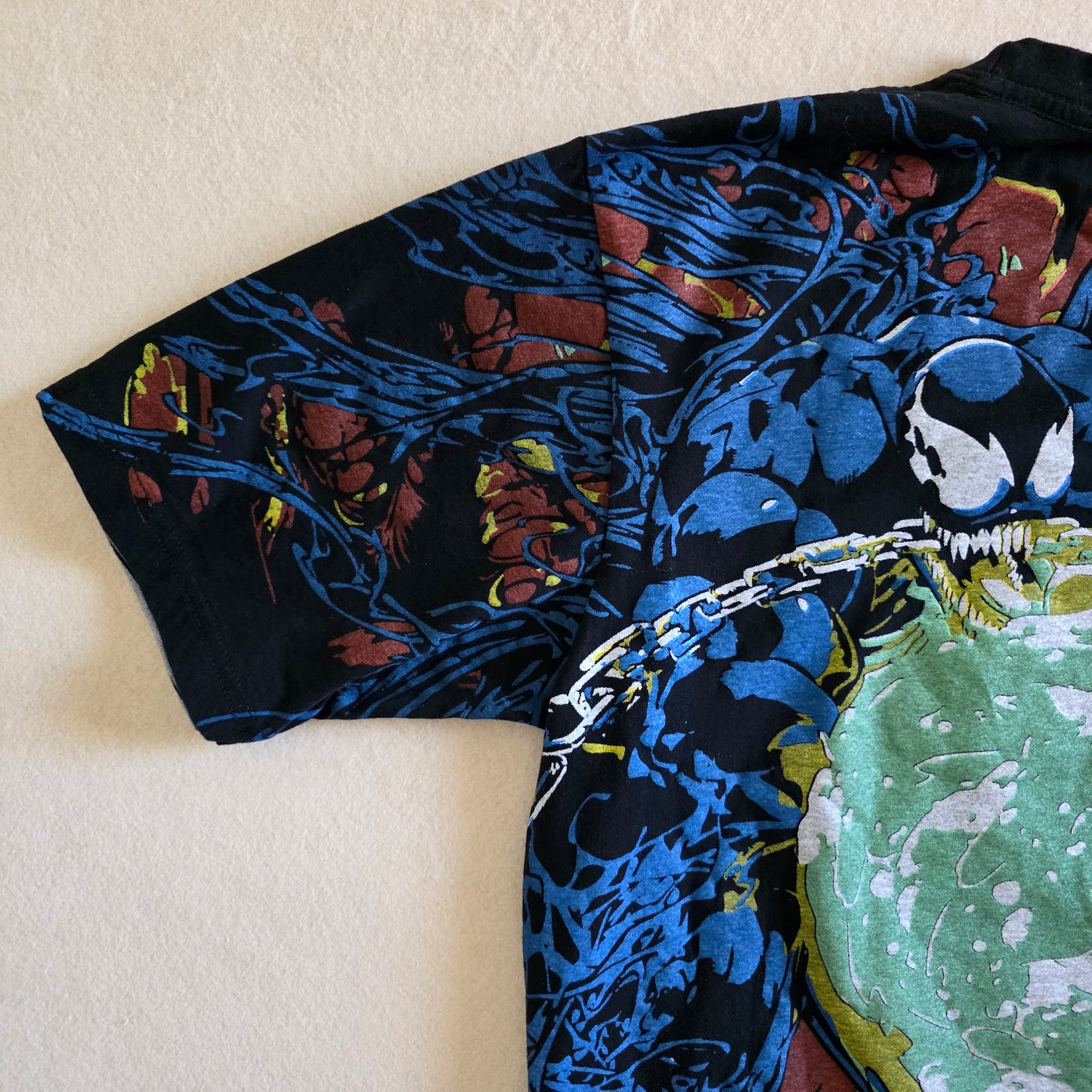 Spawn Spiderman Venom Mashup Overprint AOP All Over Print Tshirt Tee Large