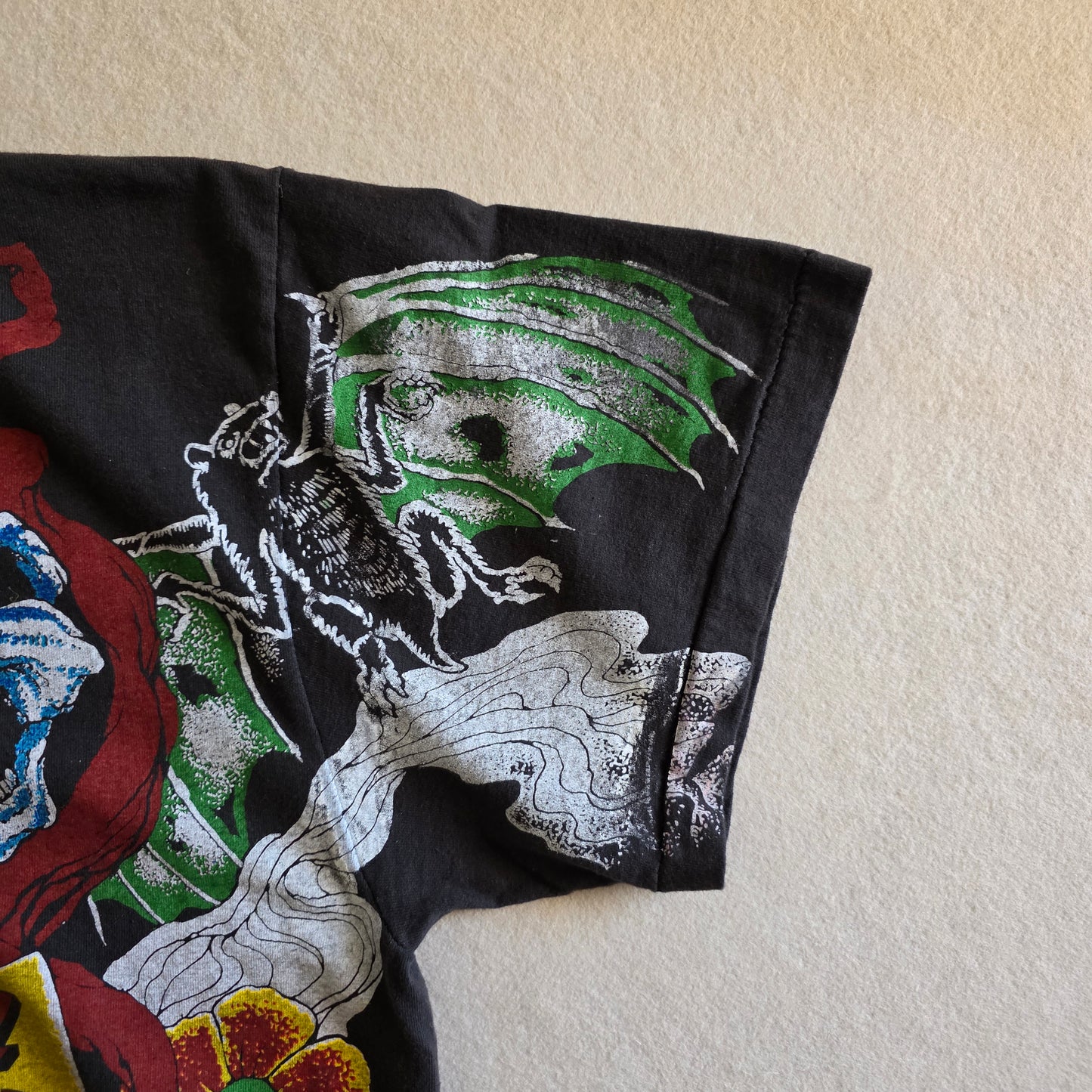 Ozzy Osbourne Overprint All Over Print Graphic Tshirt Large