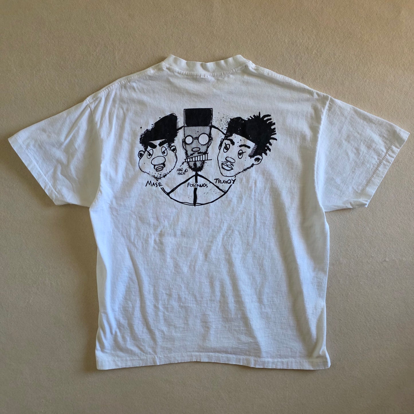 De La Soul Graphic Tee Tshirt XL Washed White