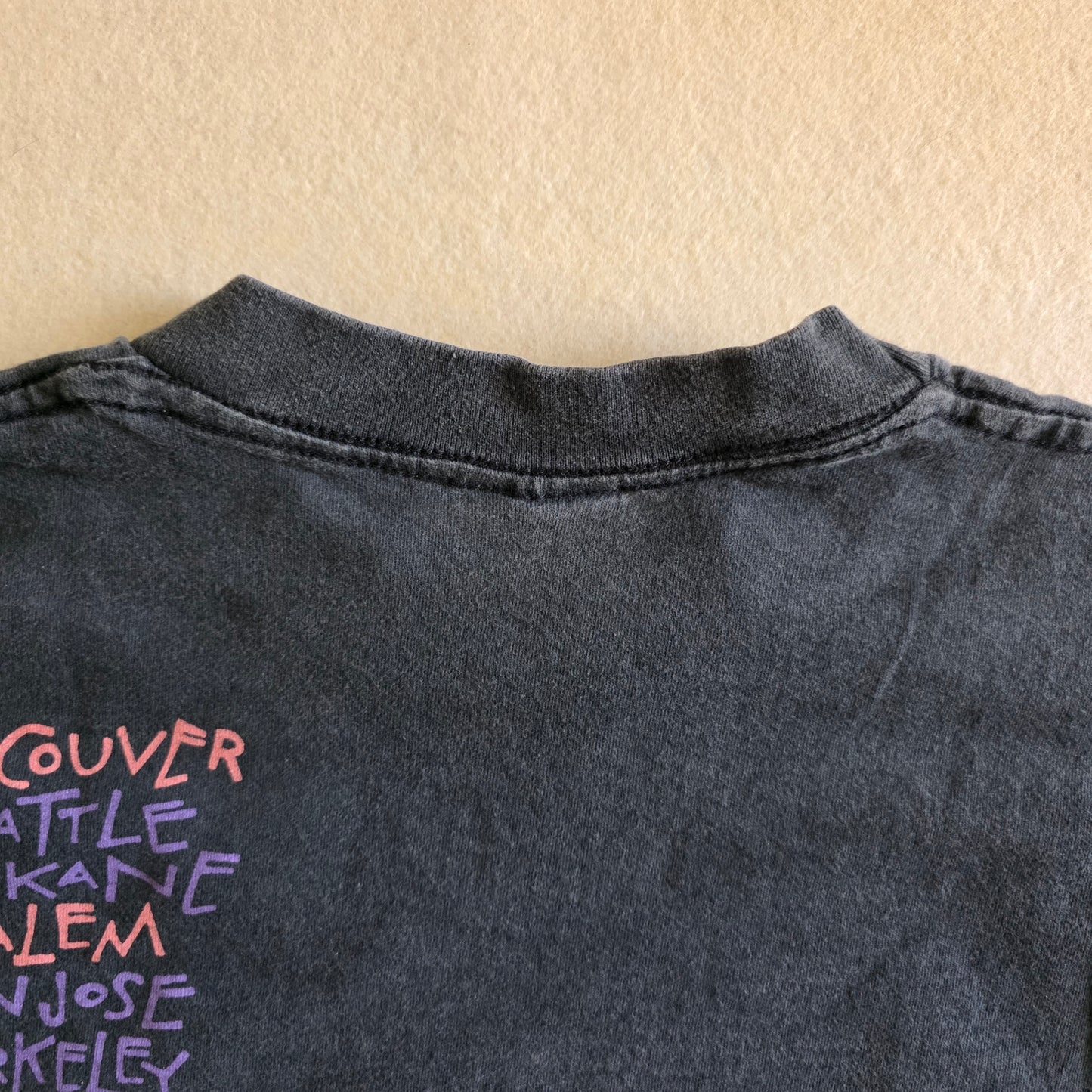 Soundgarden Superunknown European Tour '94 Print Tshirt Tee Faded Black XL