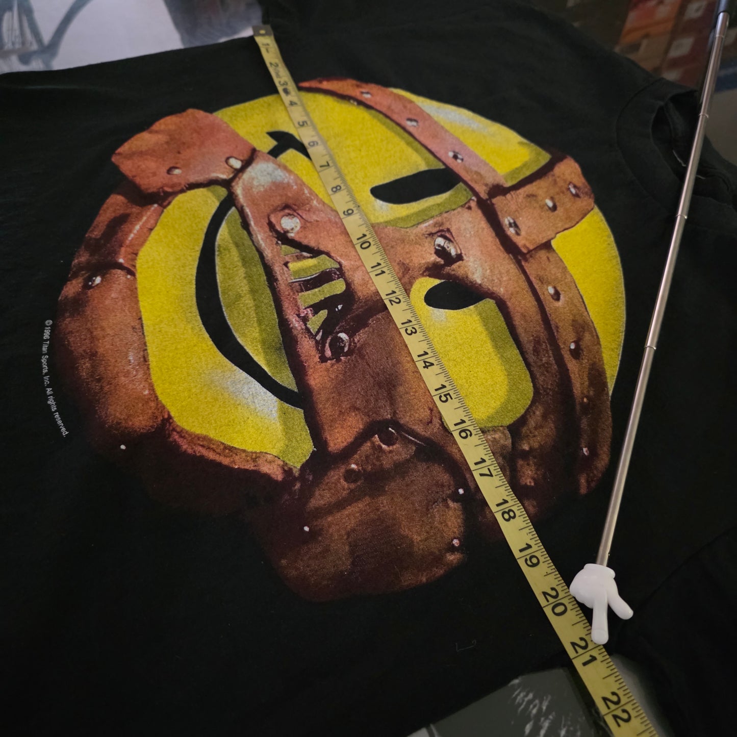 Mankind WWF Mick Foley Vintage-Style Tee Tshirt L Large Black