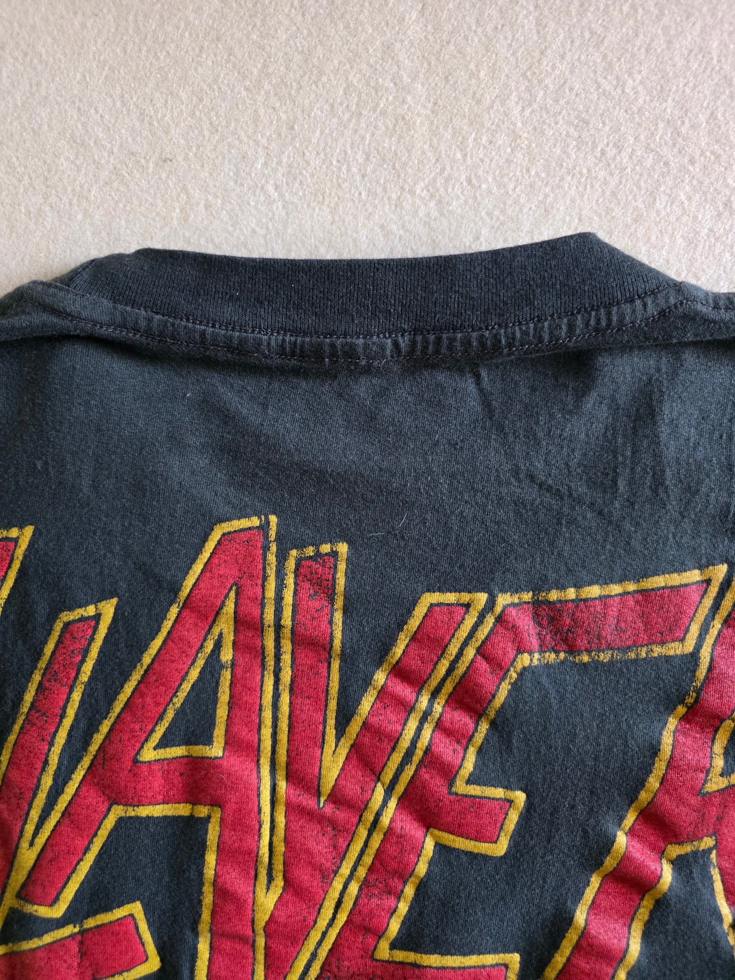 Slayer Root Of All Evil Retro Graphic Double-sided Tee L