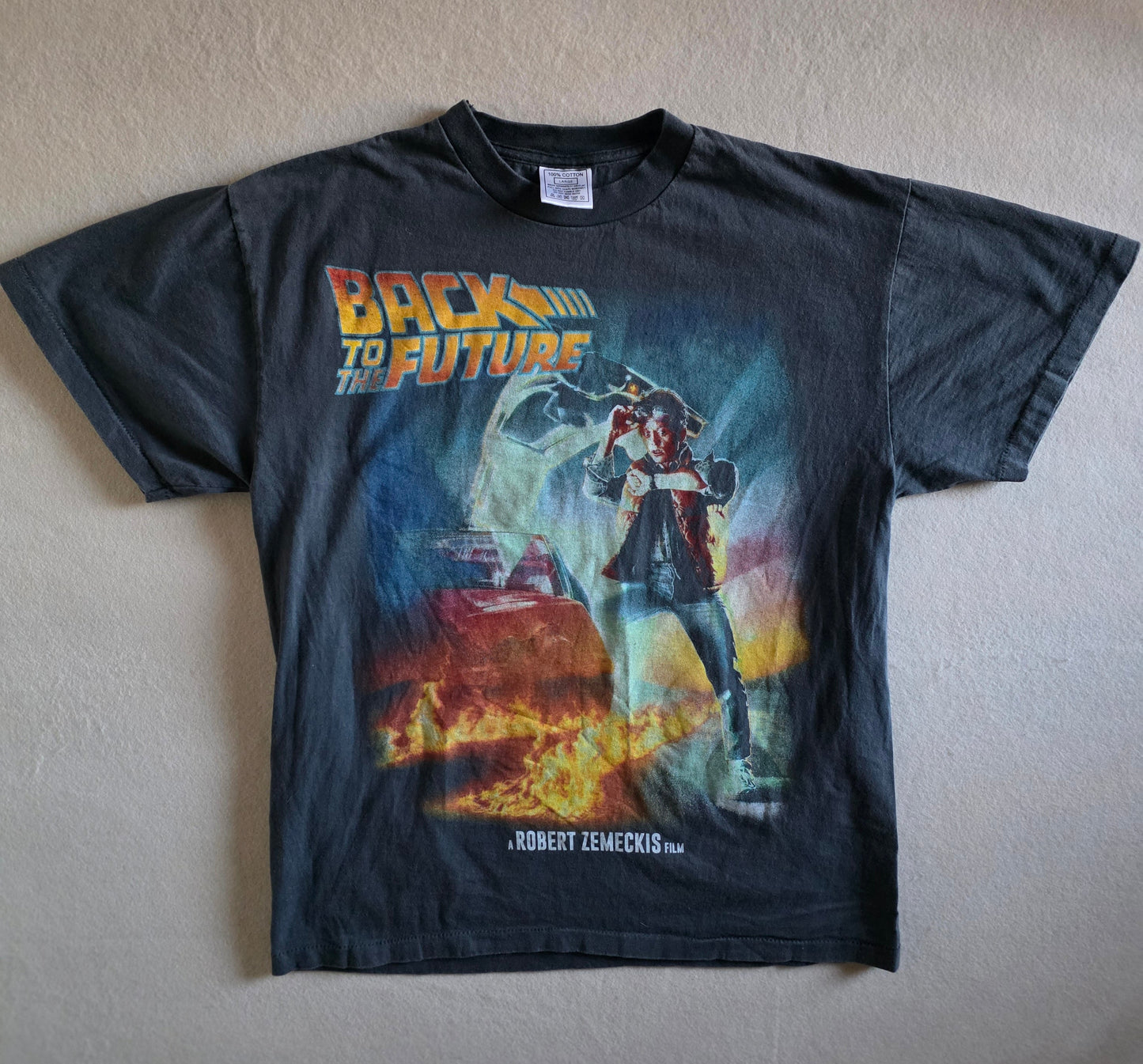Back To The Future Double-sided Print Movie Tee Tshirt L Large