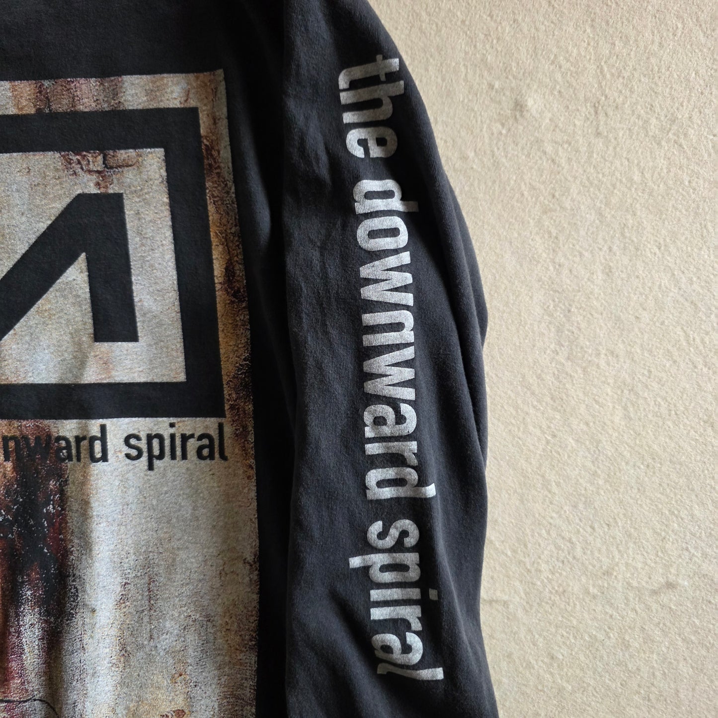 Nine Inch Nails The Downward Spiral 4-sided Print Long Sleeve Tshirt Faded Large