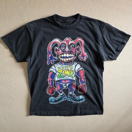 White Zombie Astrocreep 2000 More Human Than Human Faded Black Tshirt Tee Large