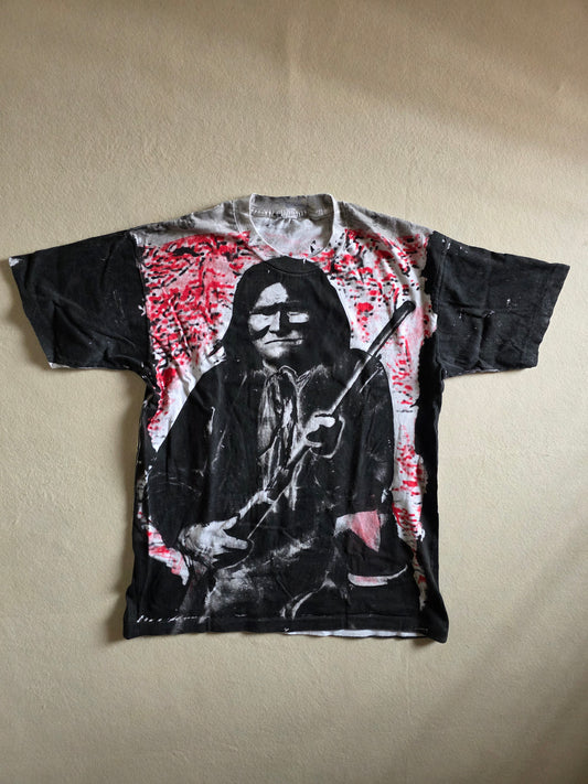 Custom Geronimo Upcycled Overprint All Over Print Tee Tshirt L Reprint