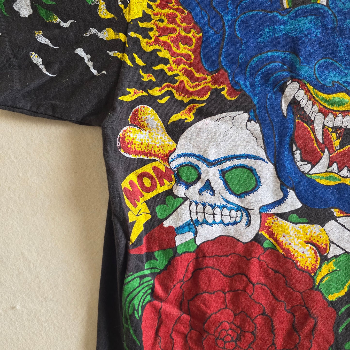 Ozzy Osbourne Overprint All Over Print Graphic Tshirt XL