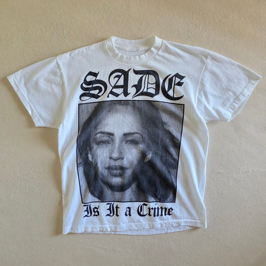 Sade Is It A Crime Double-sided  Tshirt Washed White
