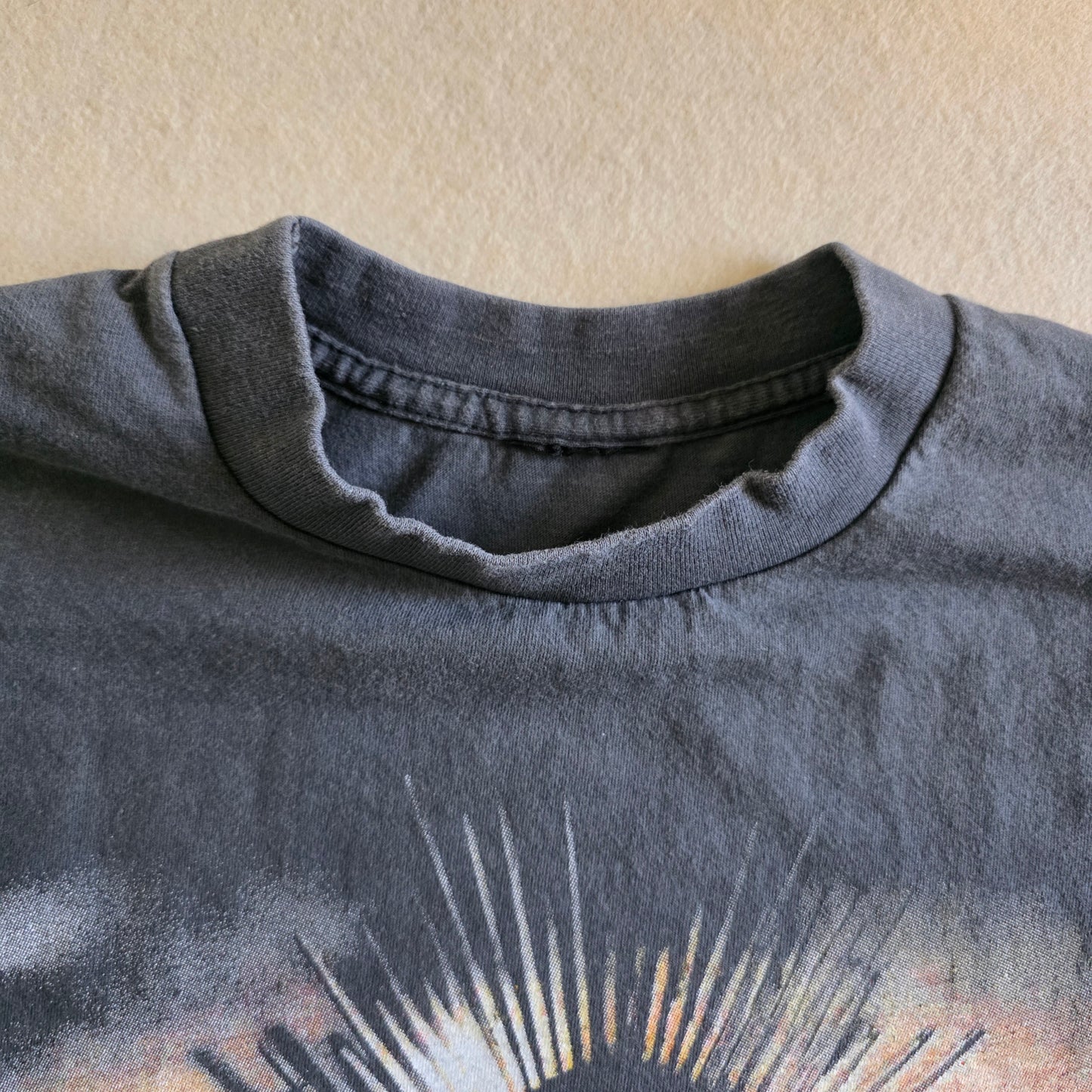 Sade Summer Deluxe Enzyme-washed Graphic Tee Tshirt XL Faded Black