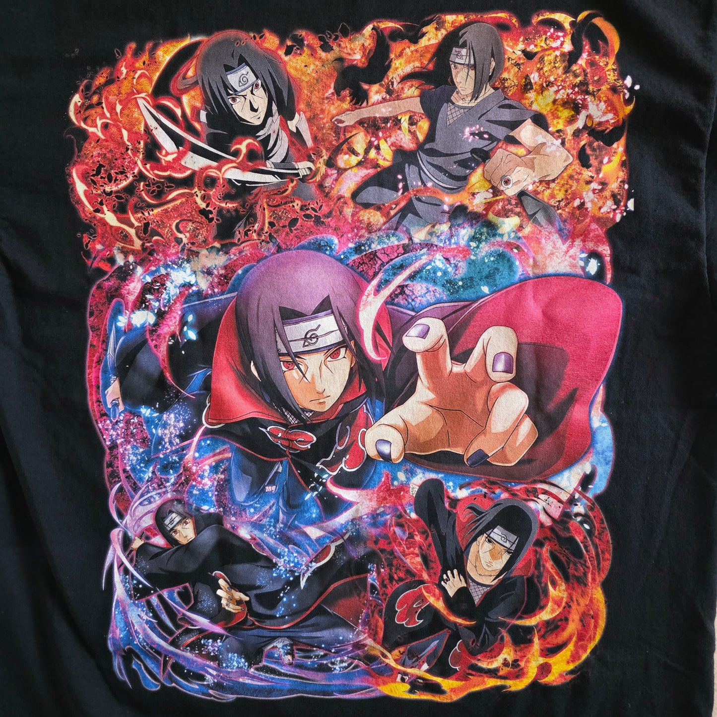 Naruto Itachi Tshirt Tee Large Black
