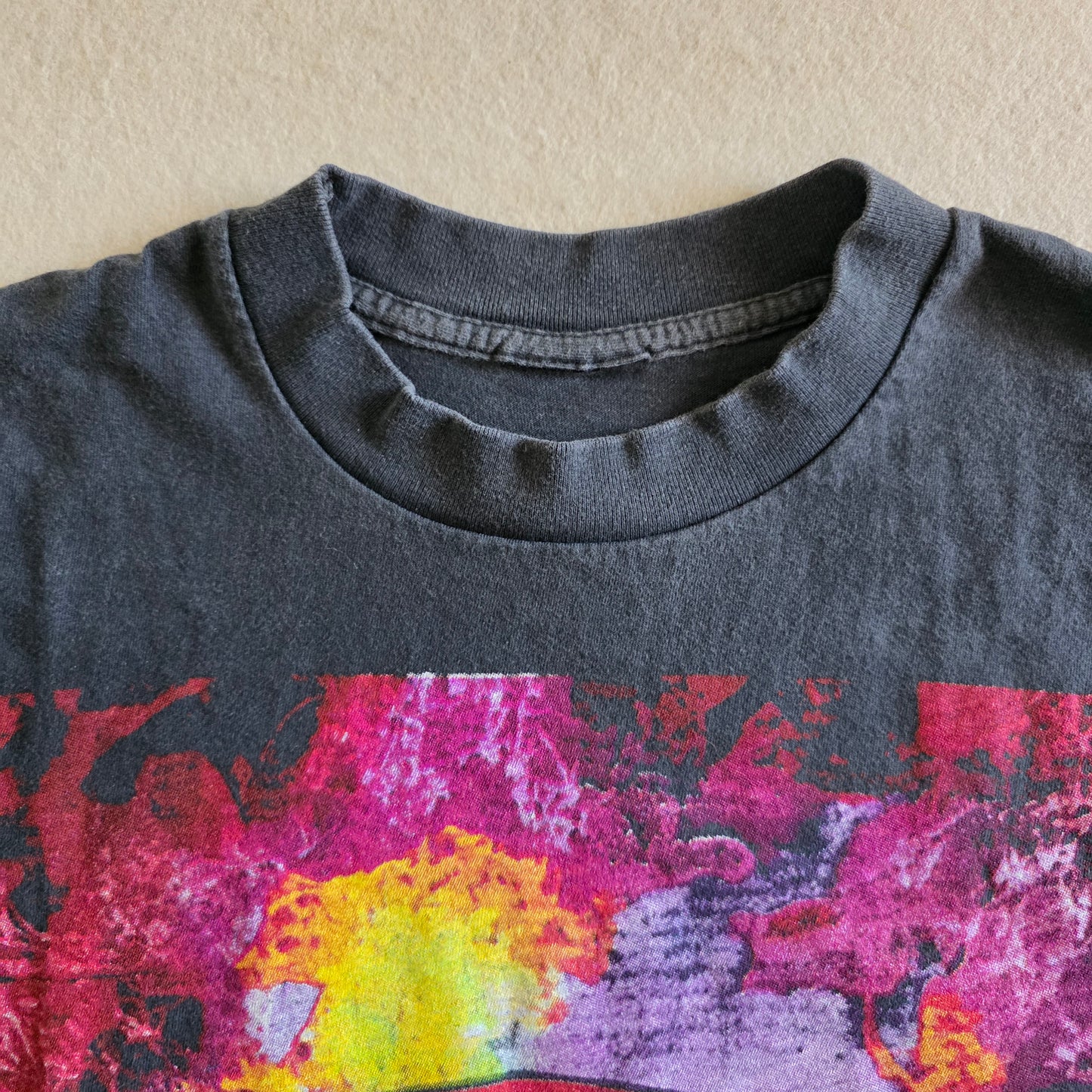 Soundgarden Superunknown European Tour '94 Print Tshirt Tee Faded Black XL