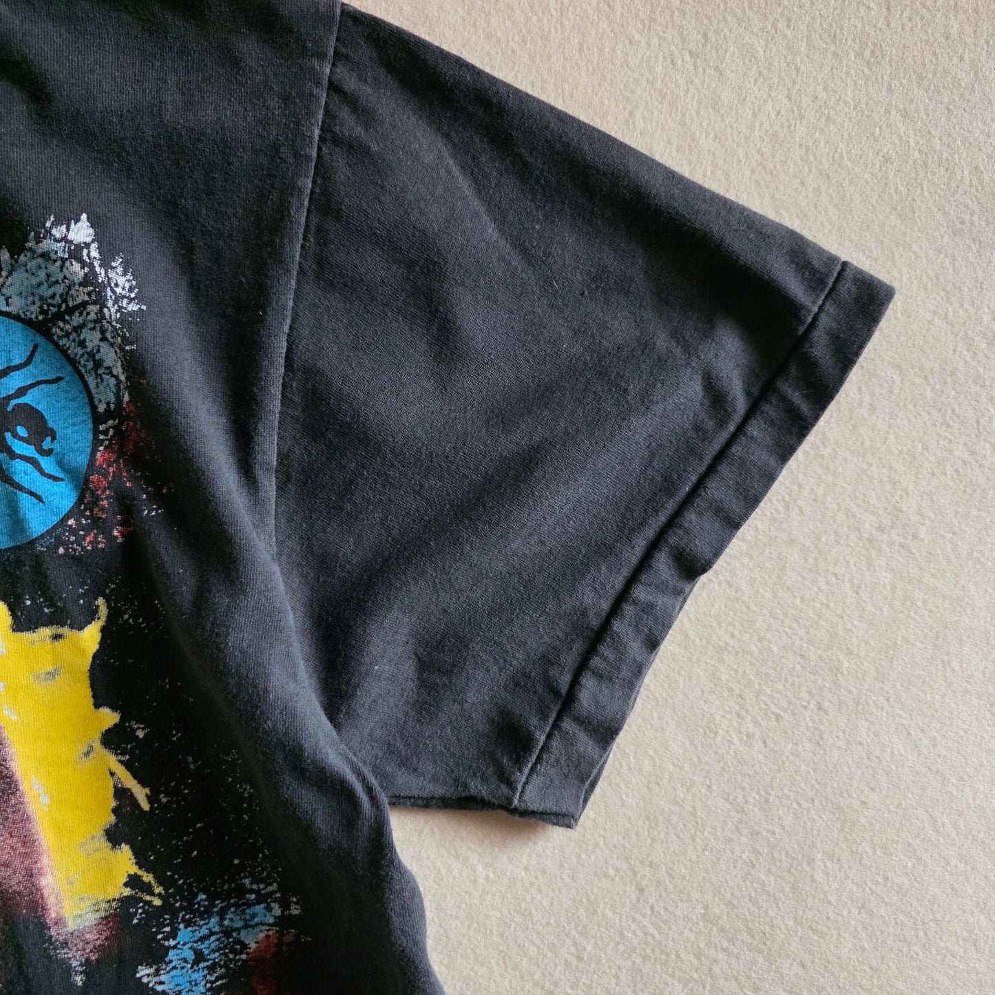 Prodigy 90s Style Double-sided Print Tee Tshirt L Faded Black