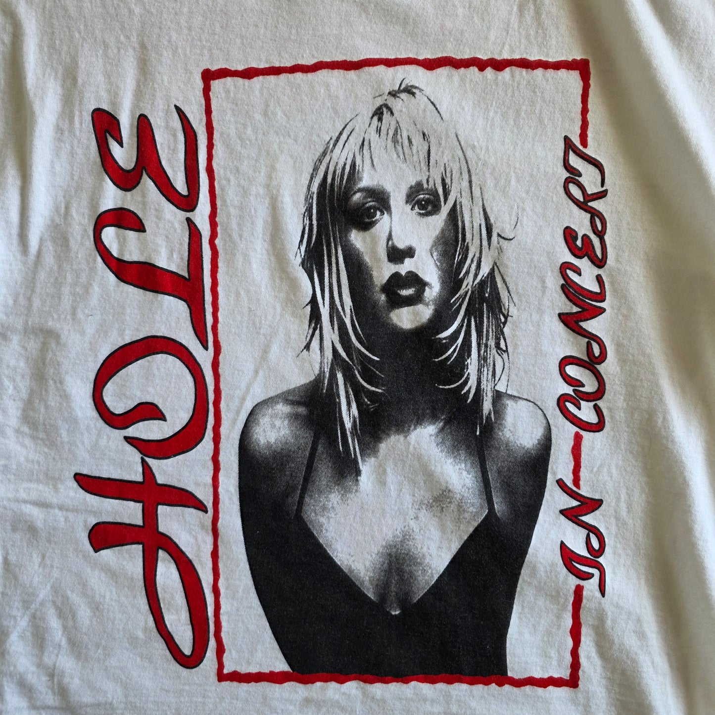 Hole Courtney Love Tour Tshirt Large White