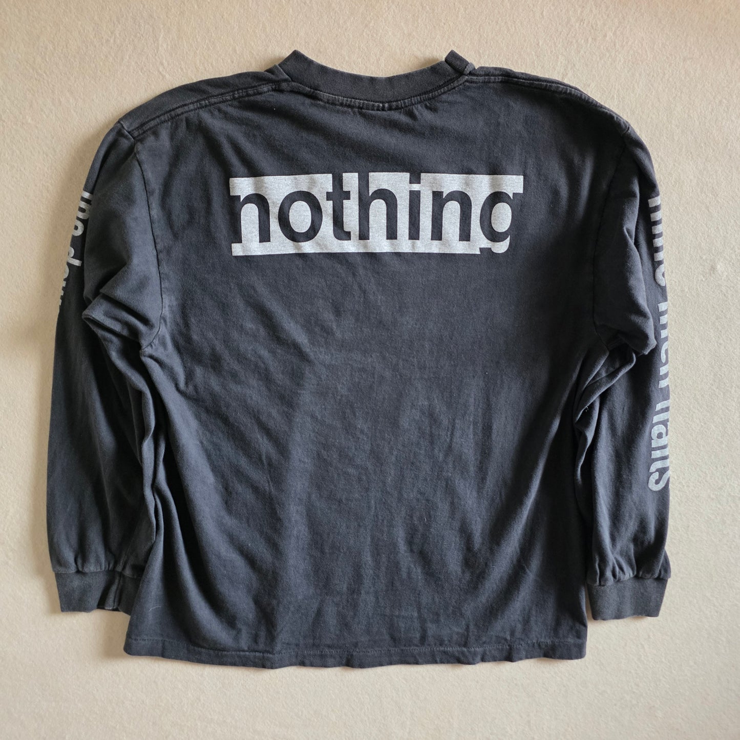 Nine Inch Nails The Downward Spiral 4-sided Print Long Sleeve Tshirt Faded Large