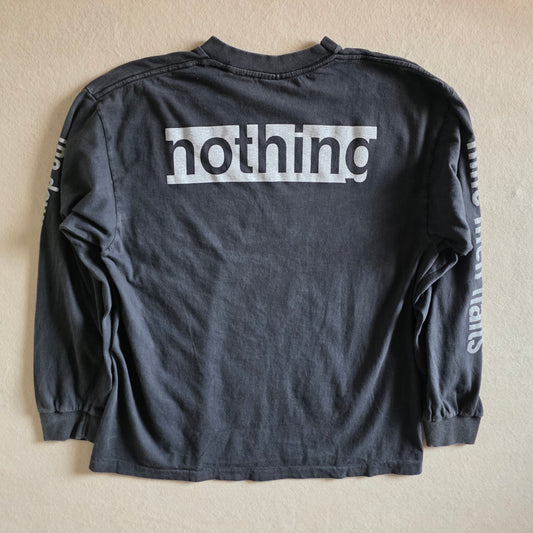 Nine Inch Nails The Downward Spiral 4-sided Print Long Sleeve Tshirt Faded Large