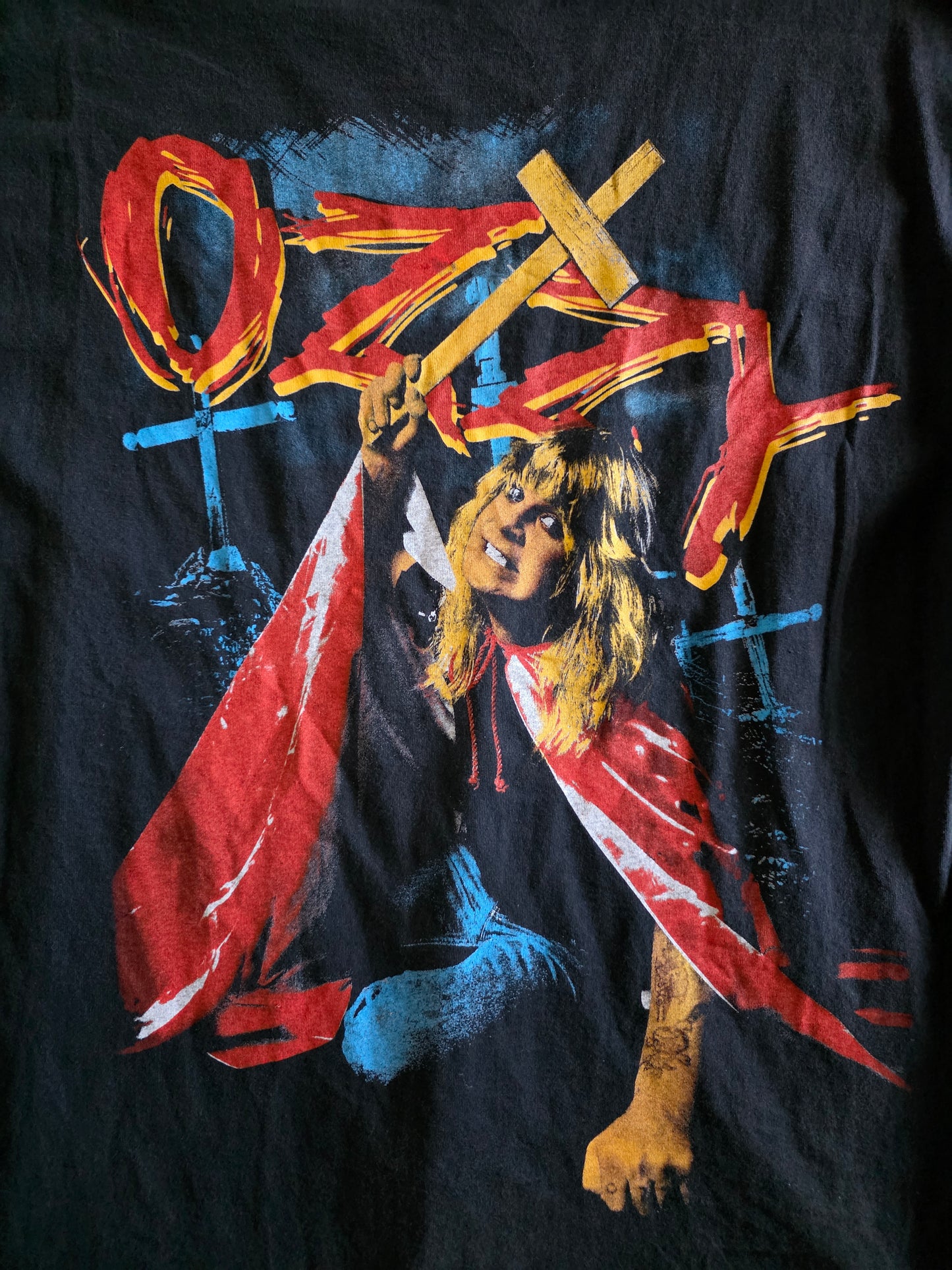 Ozzy Osbourne Retro Graphic Double-sided Tee Large
