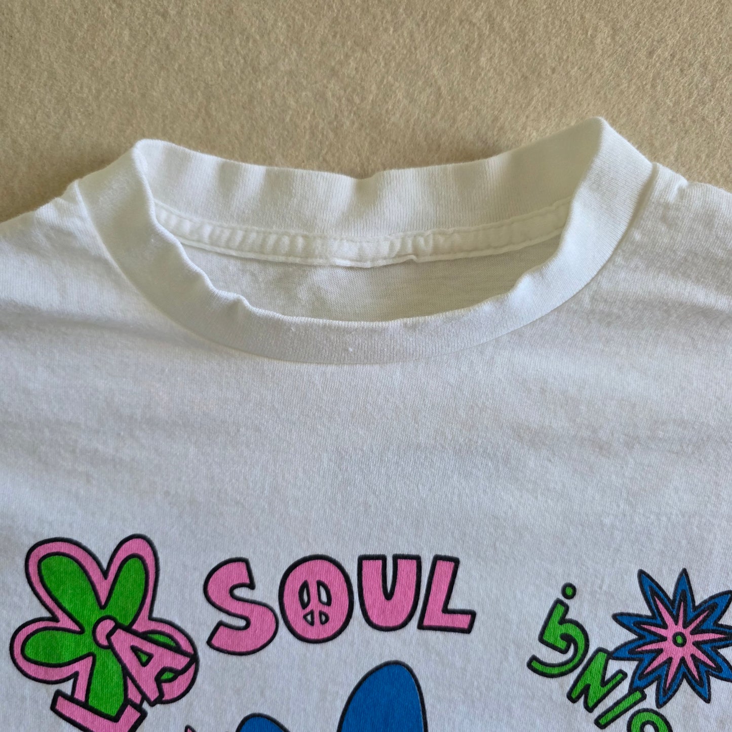 De La Soul Graphic Tee Tshirt XL Washed White