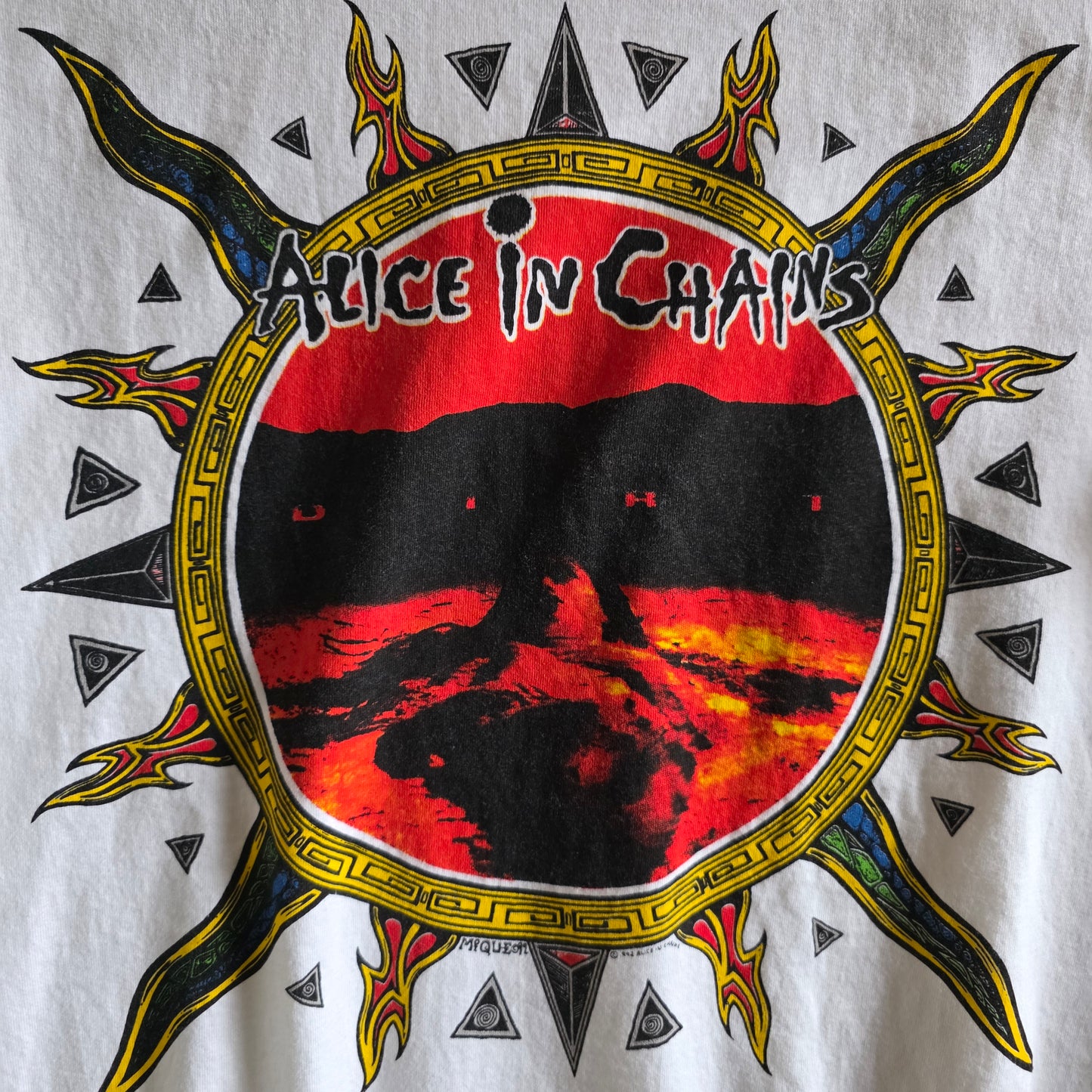 Alice In Chains Dirt 4-sided Print Long Sleeve Tshirt White XL