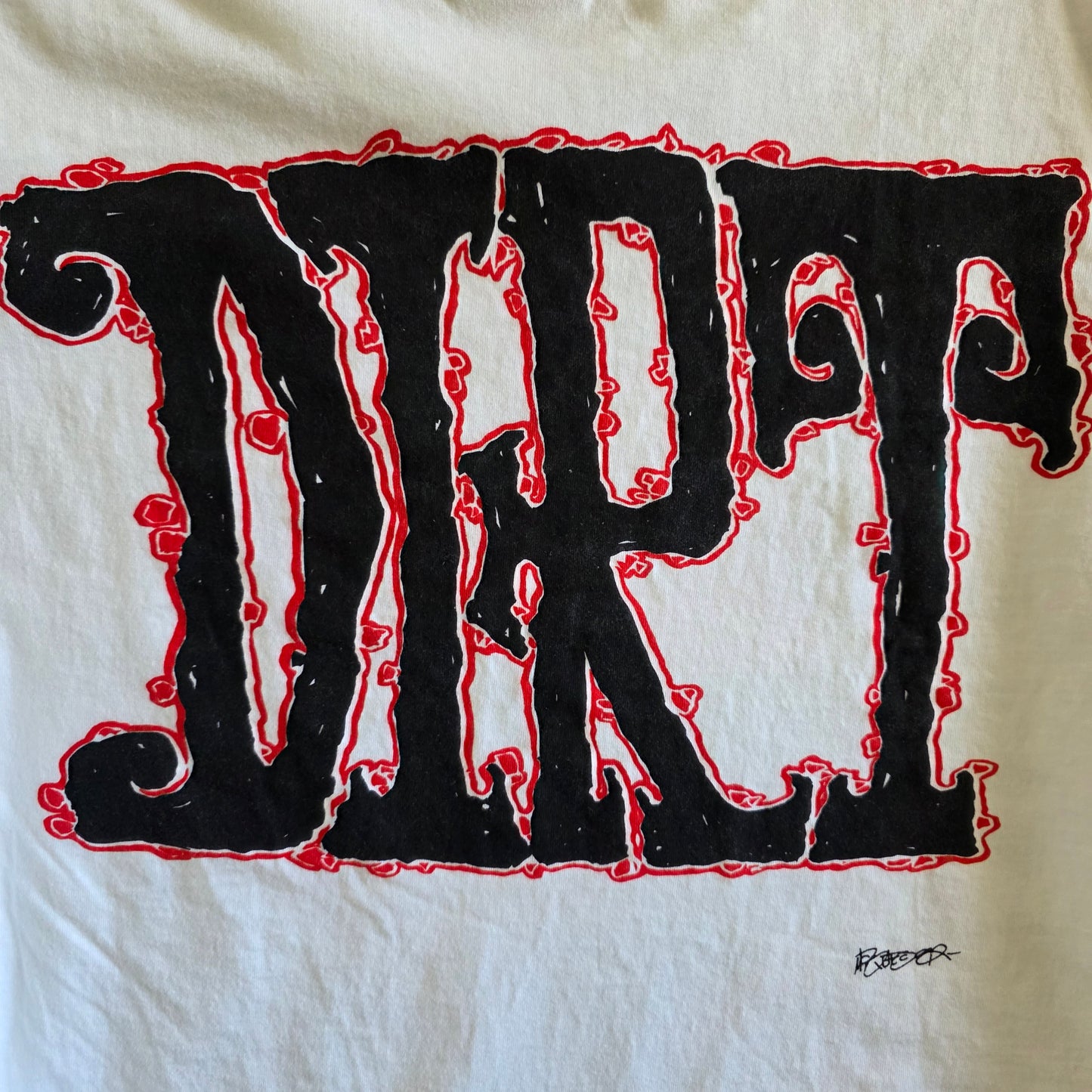 Alice In Chains Dirt 4-sided Print Long Sleeve Tshirt White Large
