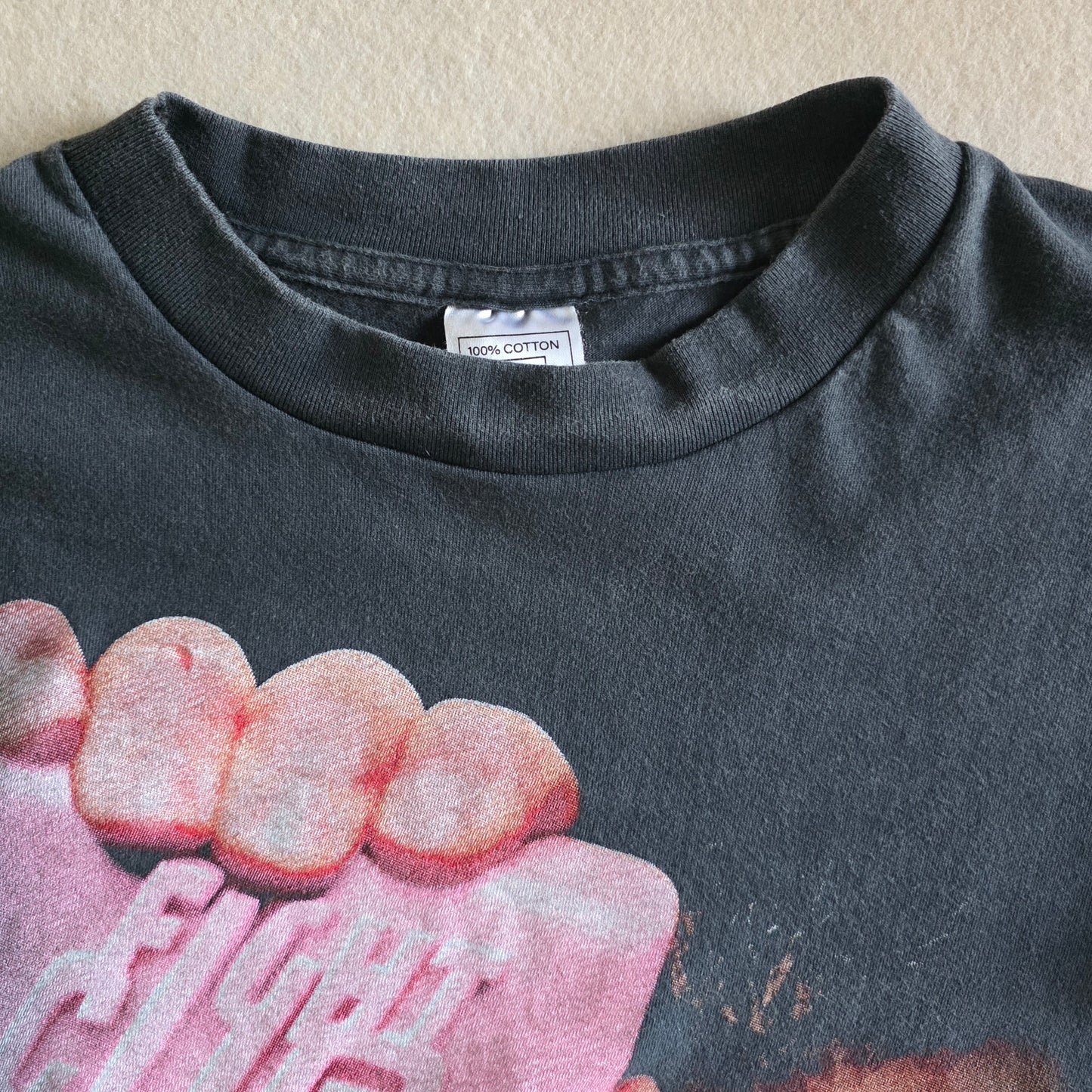 Fight Club Brad Pitt Edward Norton Enzyme Washed Long Sleeve Movie Tshirt Faded