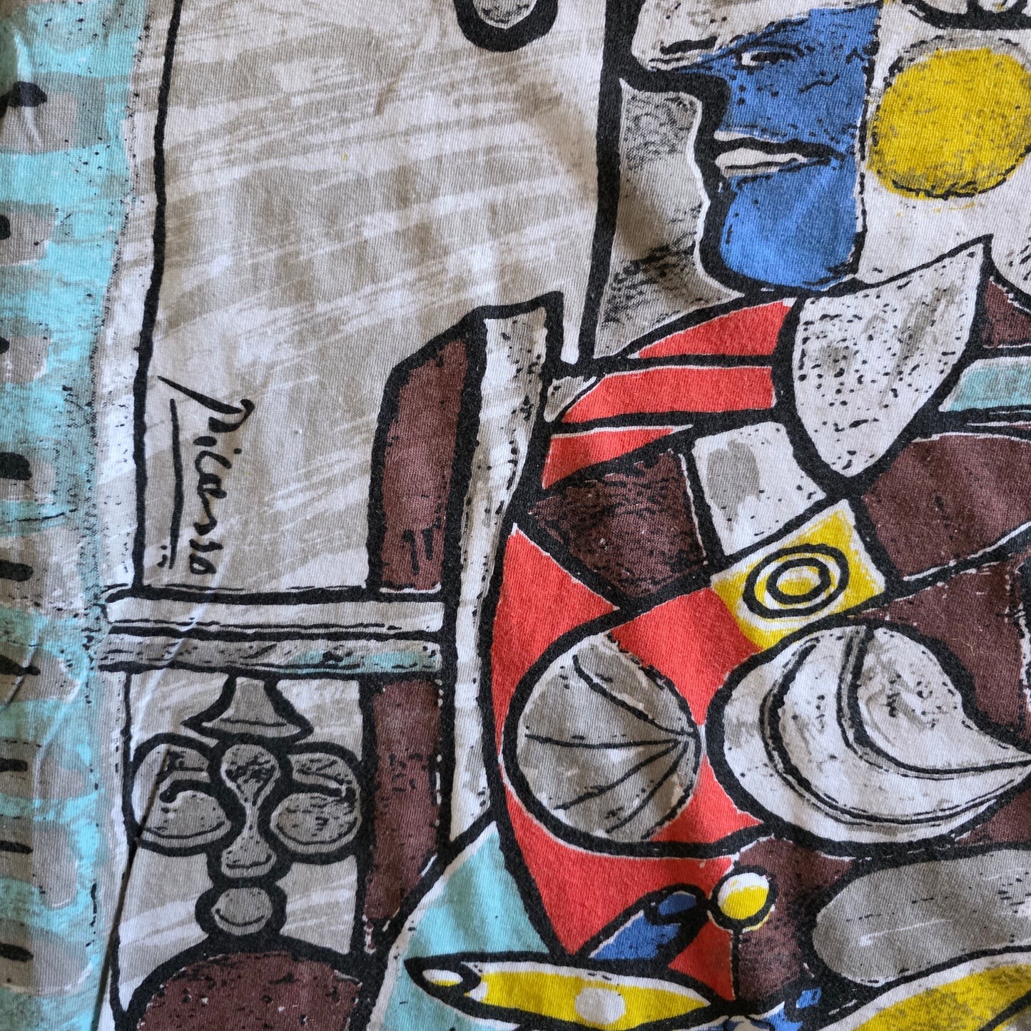 Rare Pablo Picasso All Over Print Graphic Tee XL