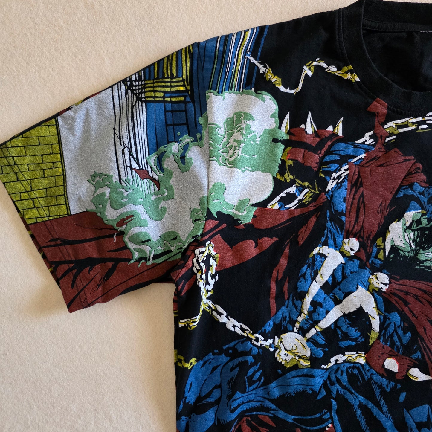 Spawn Spiderman Venom Mashup Overprint AOP All Over Print Tshirt Tee Large