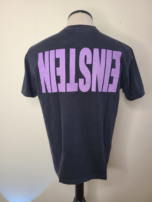 Albert Einstein Double-sided Tee Modern Vintage Style Reprint Enzyme Washed Fade