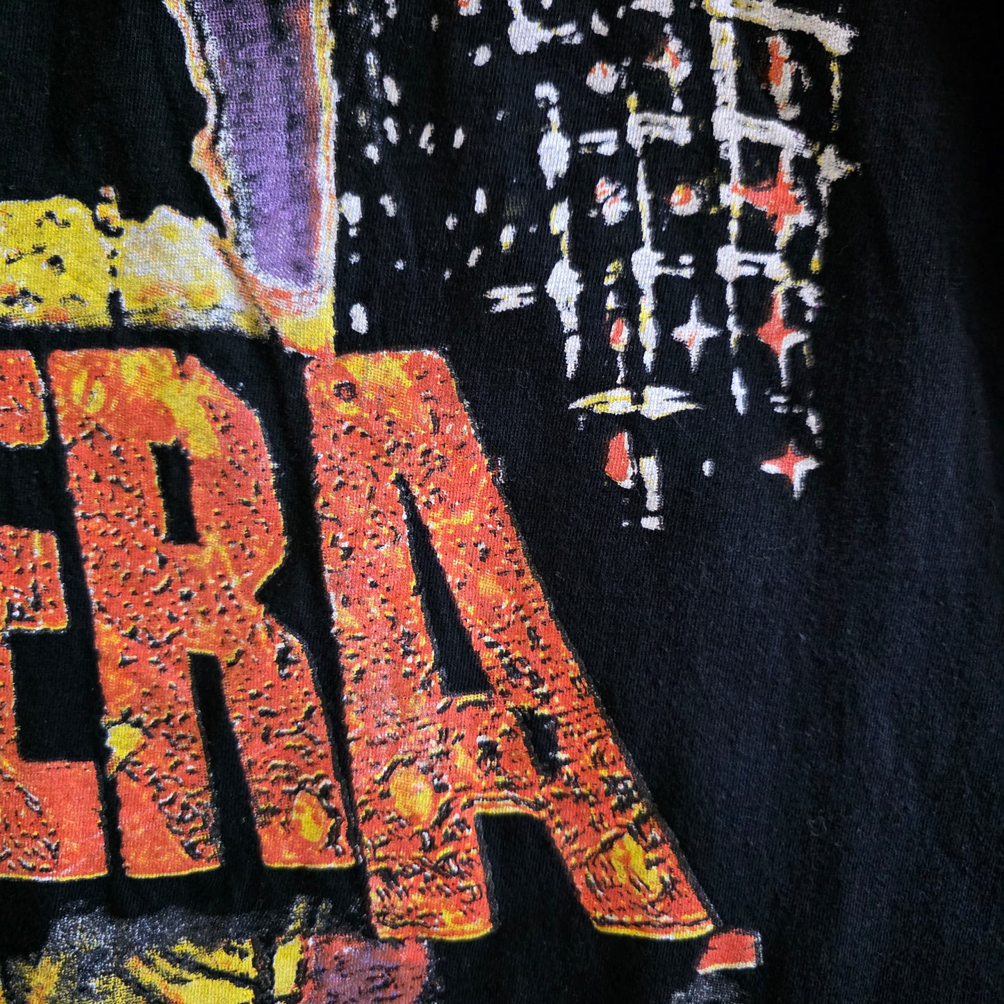 Pantera Overprint All Over Print Tee Tshirt XL Black