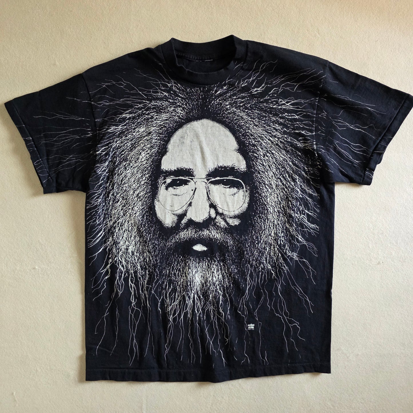 The Grateful Dead Jerry Garcia Overprint All Over Print Tee Tshirt XL